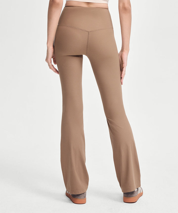 Ribbed High Waist Flare Legging 31.5&