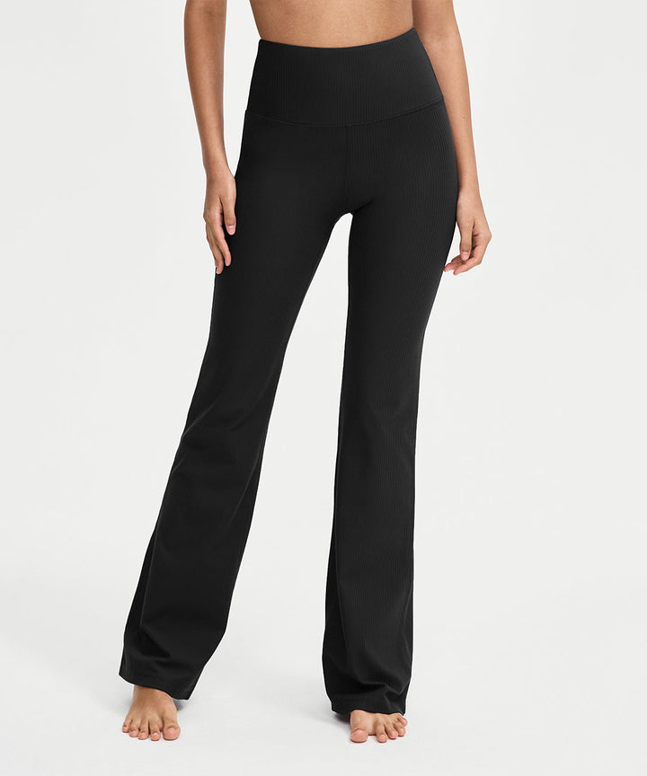 Ribbed High Waist Flare Legging 31.5&