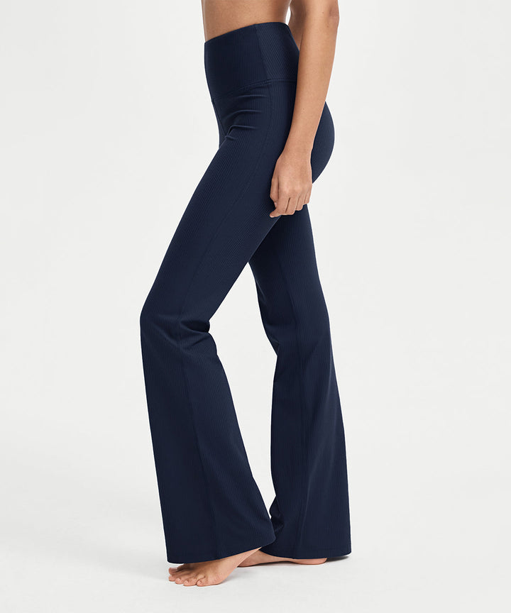 Ribbed High Waist Flare Legging 31.5&