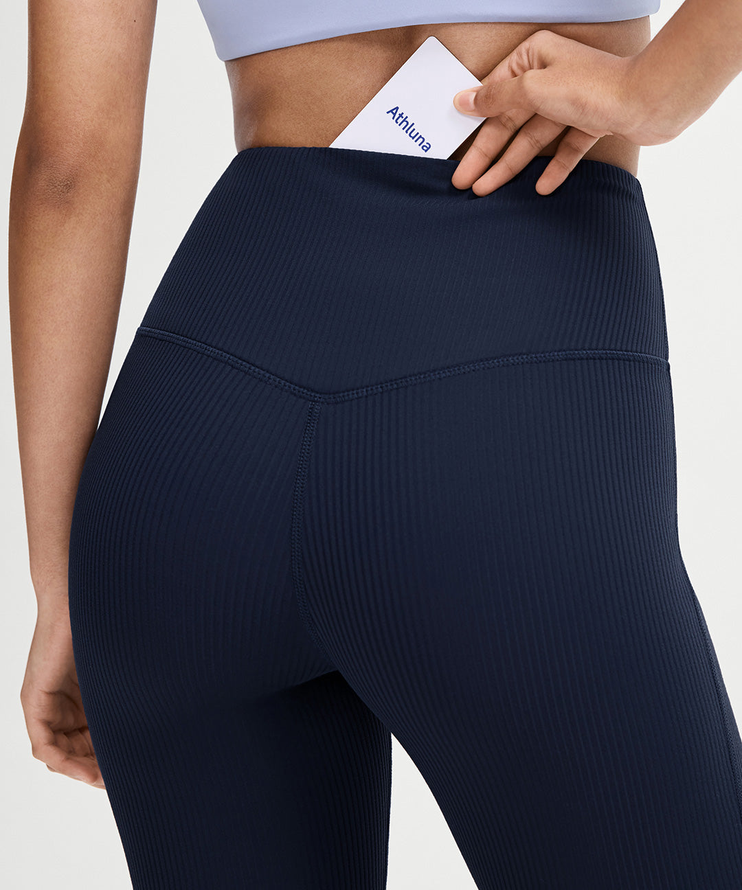 Ribbed High Waist Flare Legging 31.5''