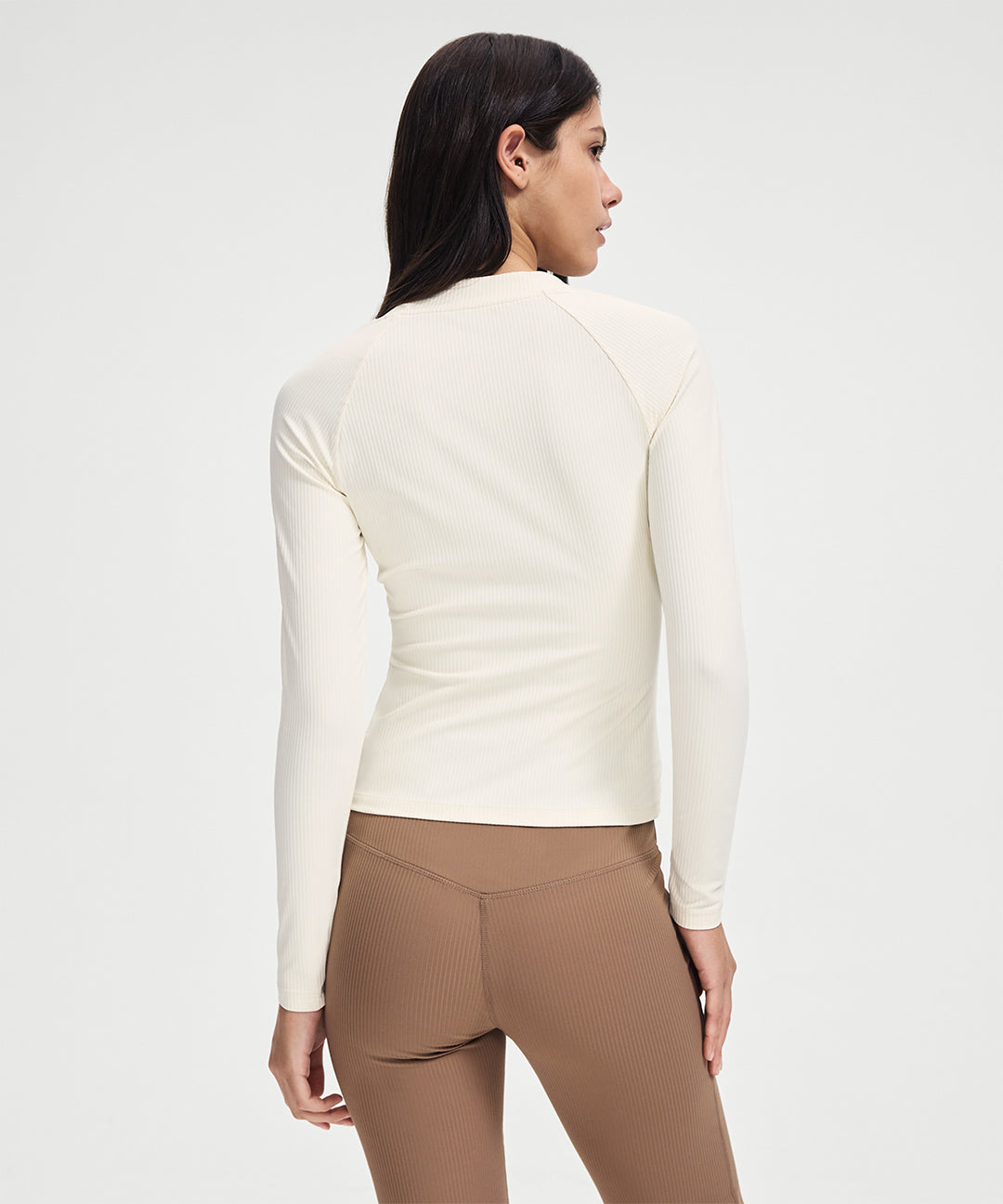 Ruched Sweetheart Neck Long Sleeve