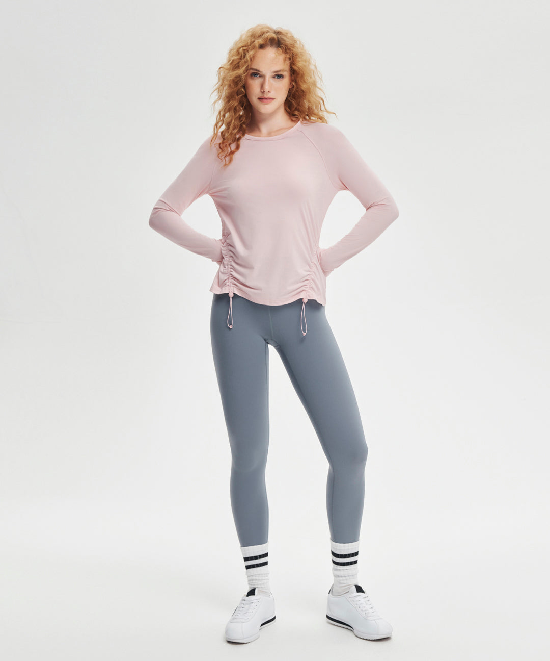 UV Protection Ruched Long Sleeve