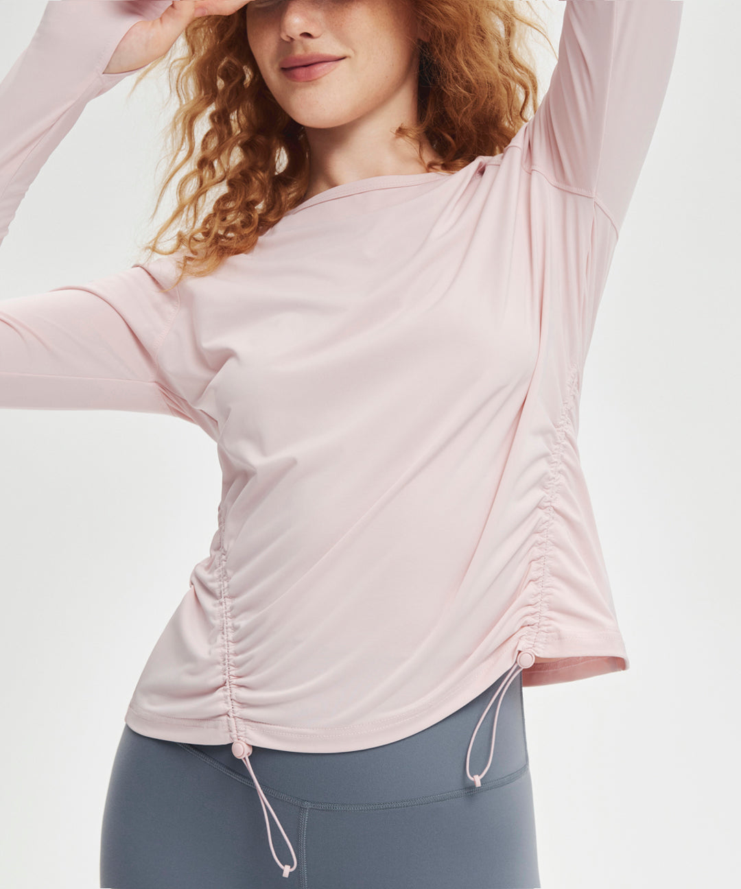 UV Protection Ruched Long Sleeve