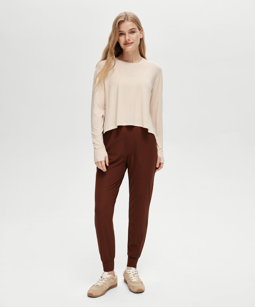 Lyocell Split Hem Long Sleeve