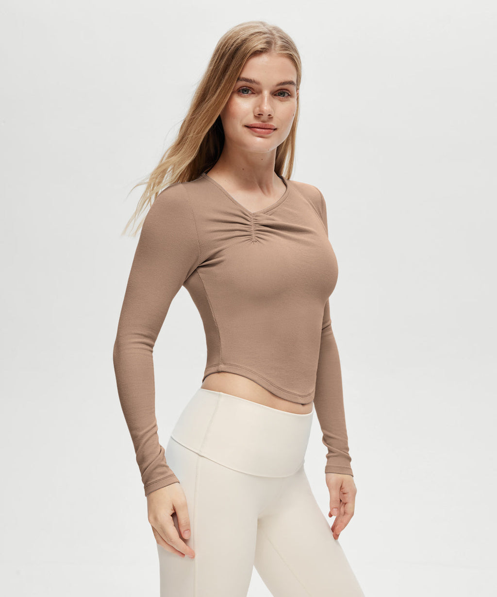 Pleated Long Sleeve