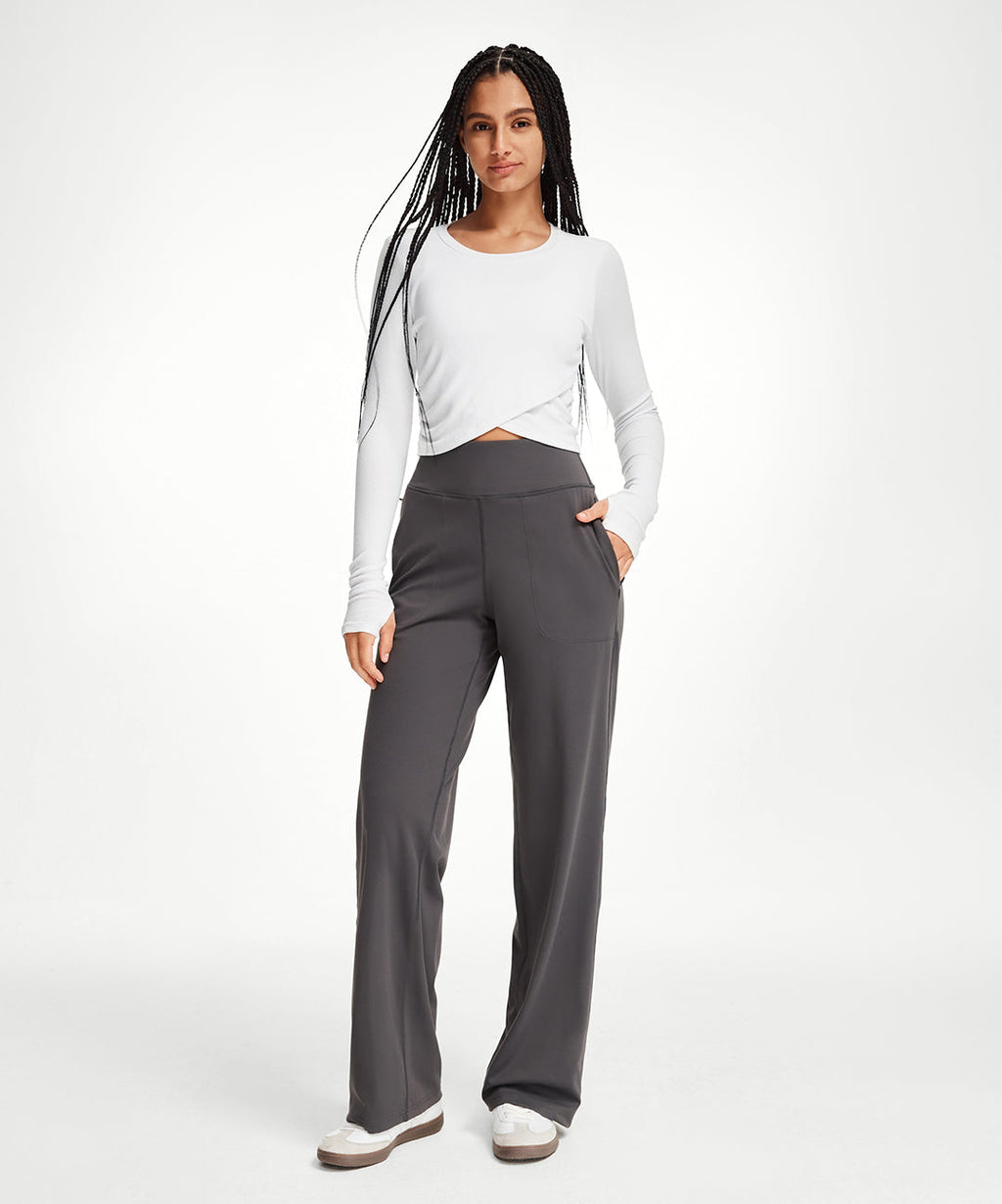 Cross-Hem Long Sleeve