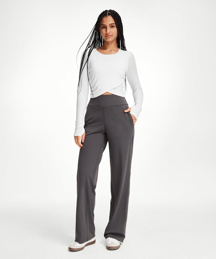 Cross-Hem Long Sleeve