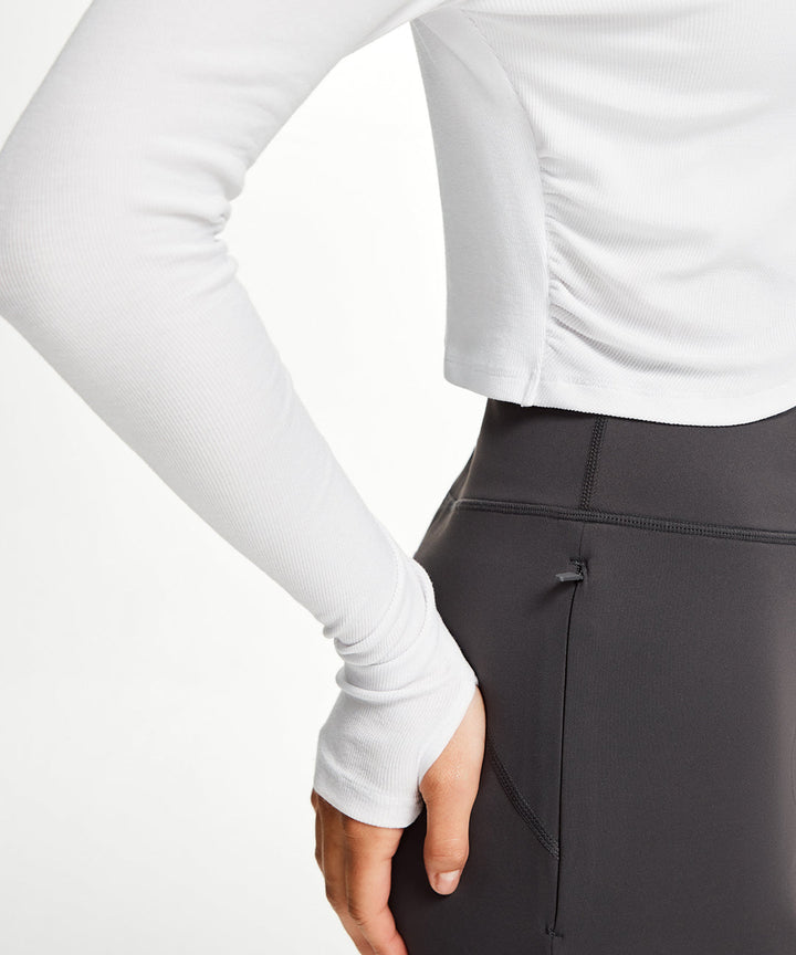Cross-Hem Long Sleeve
