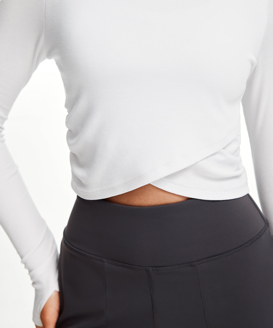 Cross-Hem Long Sleeve
