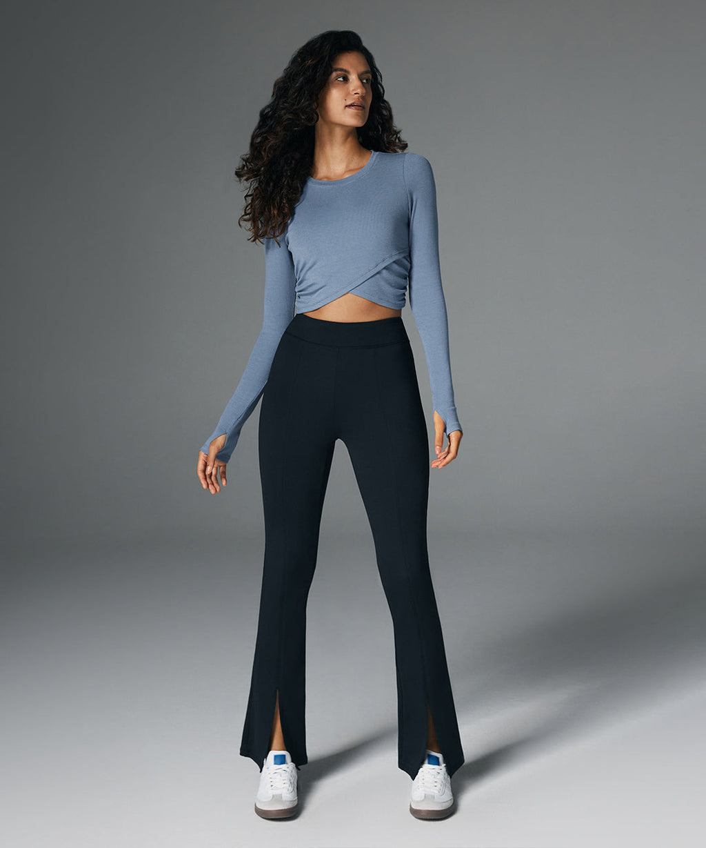 Cross-Hem Long Sleeve