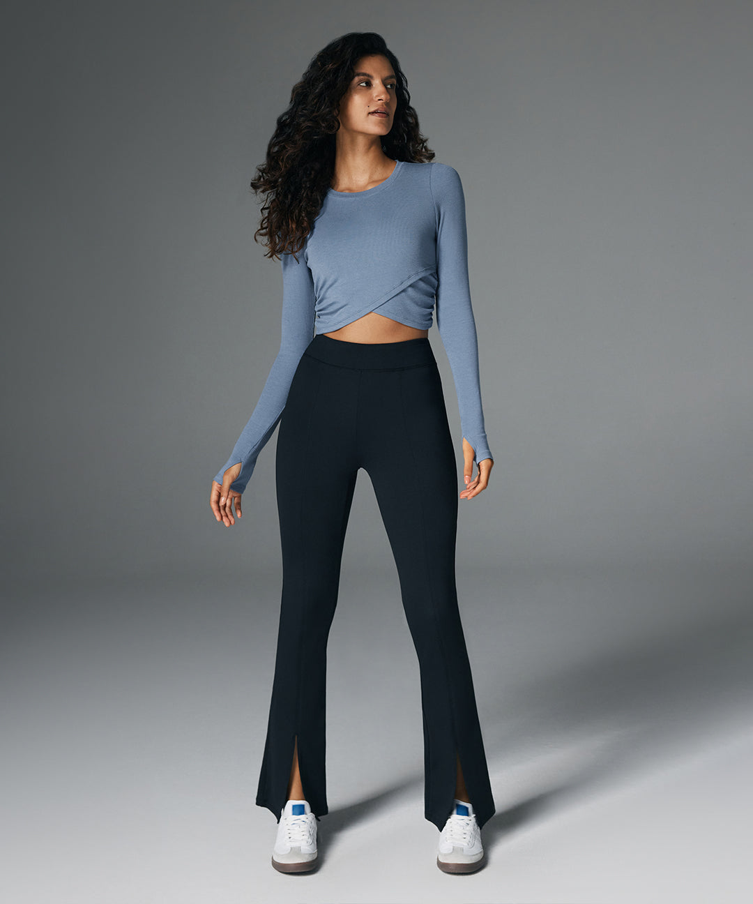 Cross-Hem Long Sleeve
