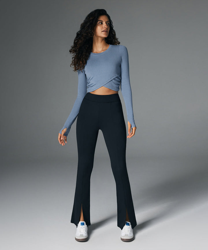 Cross-Hem Long Sleeve