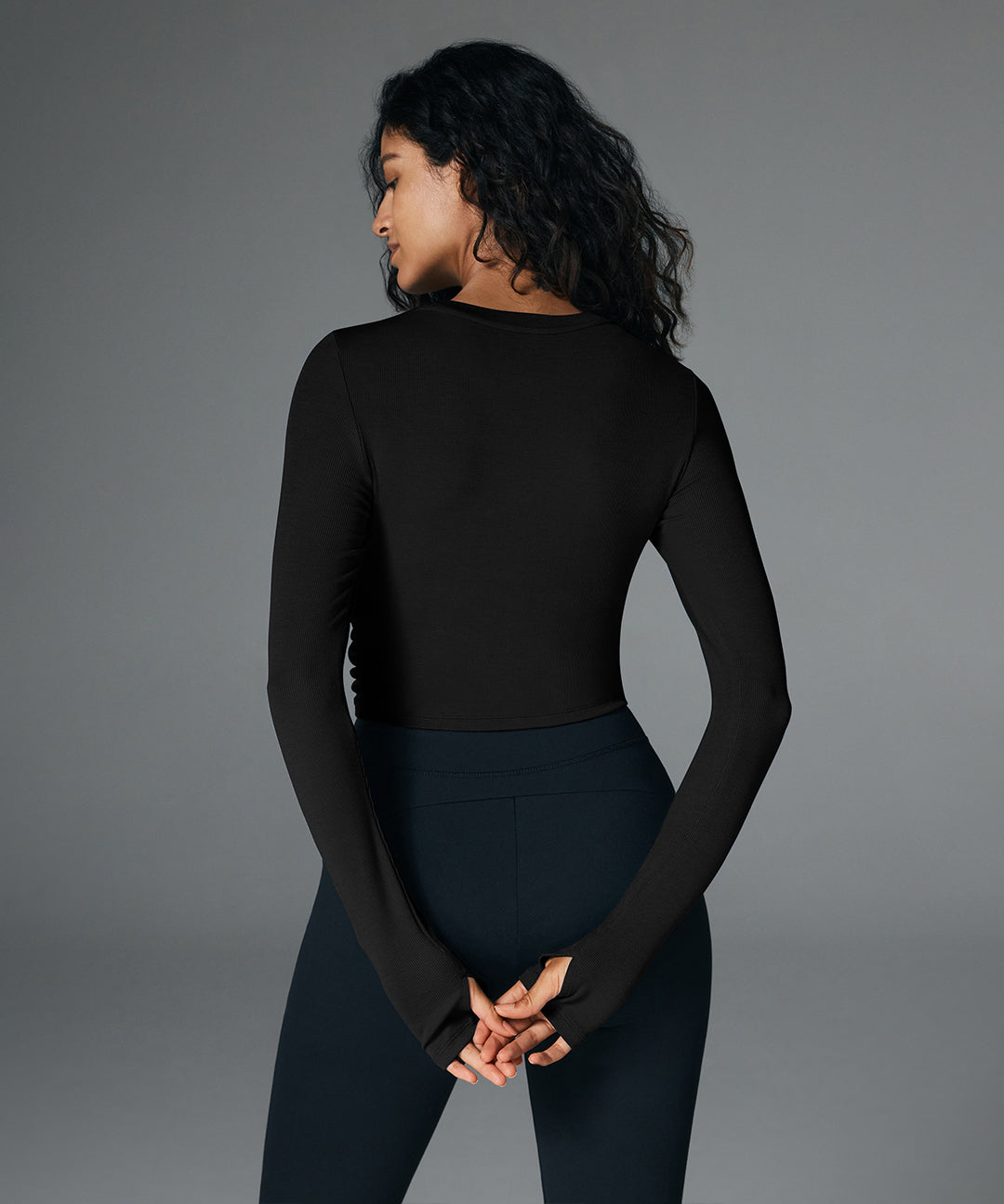Cross-Hem Long Sleeve