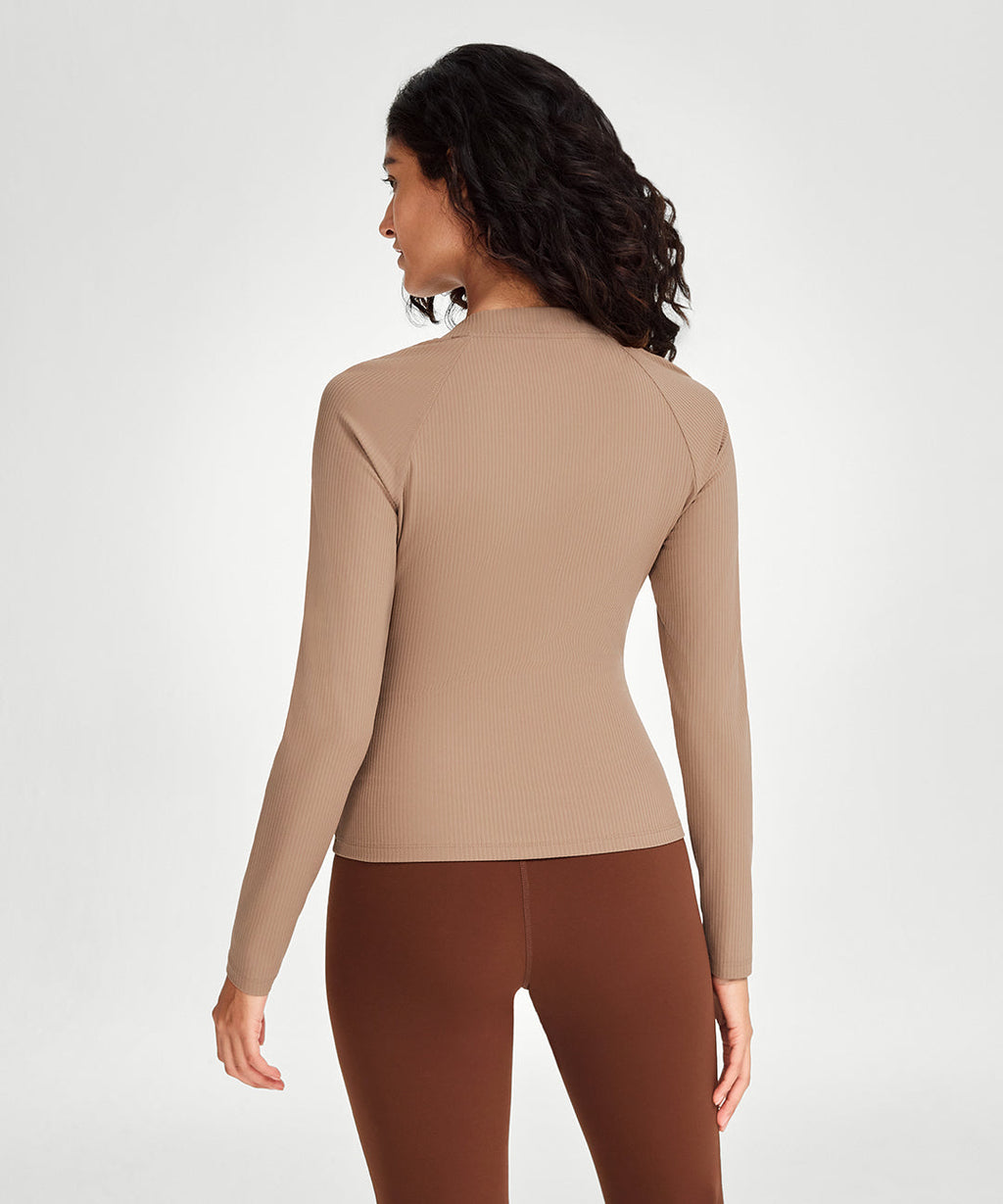 Ruched Sweetheart Neck Long Sleeve
