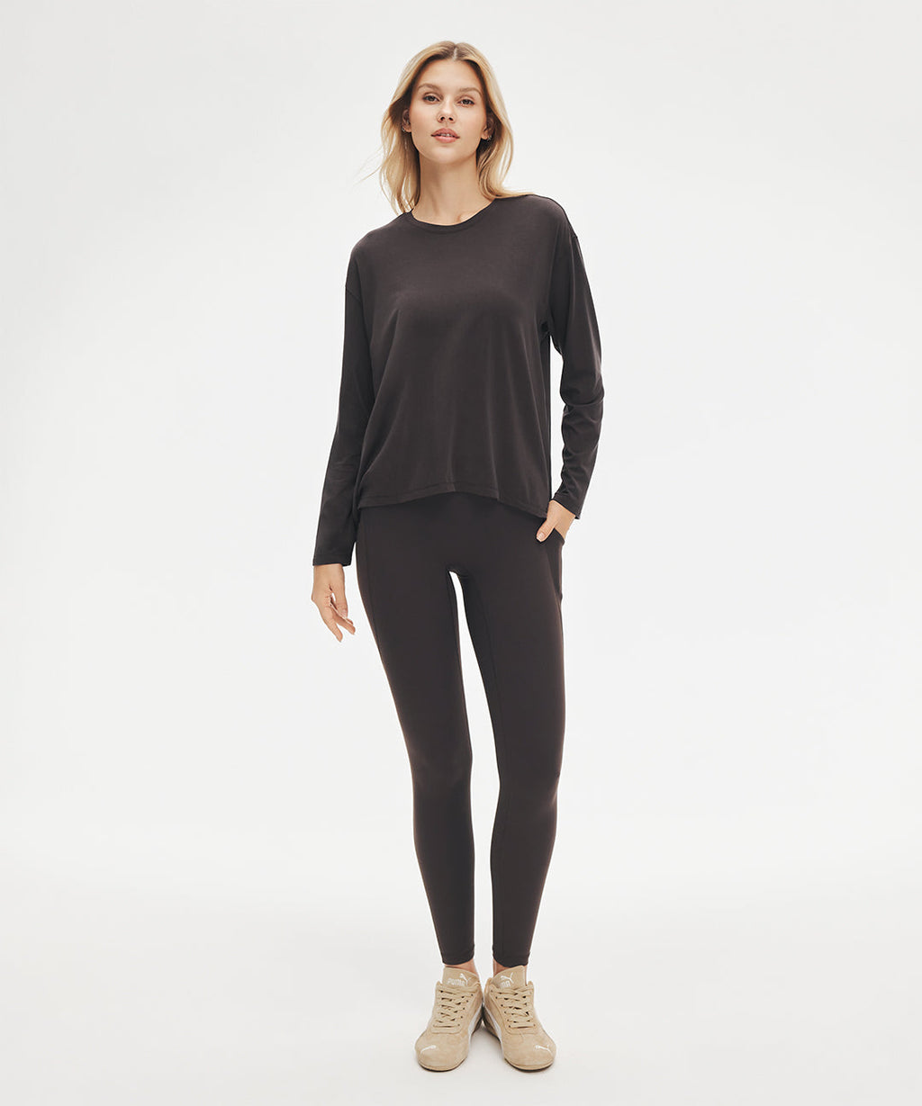 Longjaw™ No Front Seam Legging with Pockets 25''