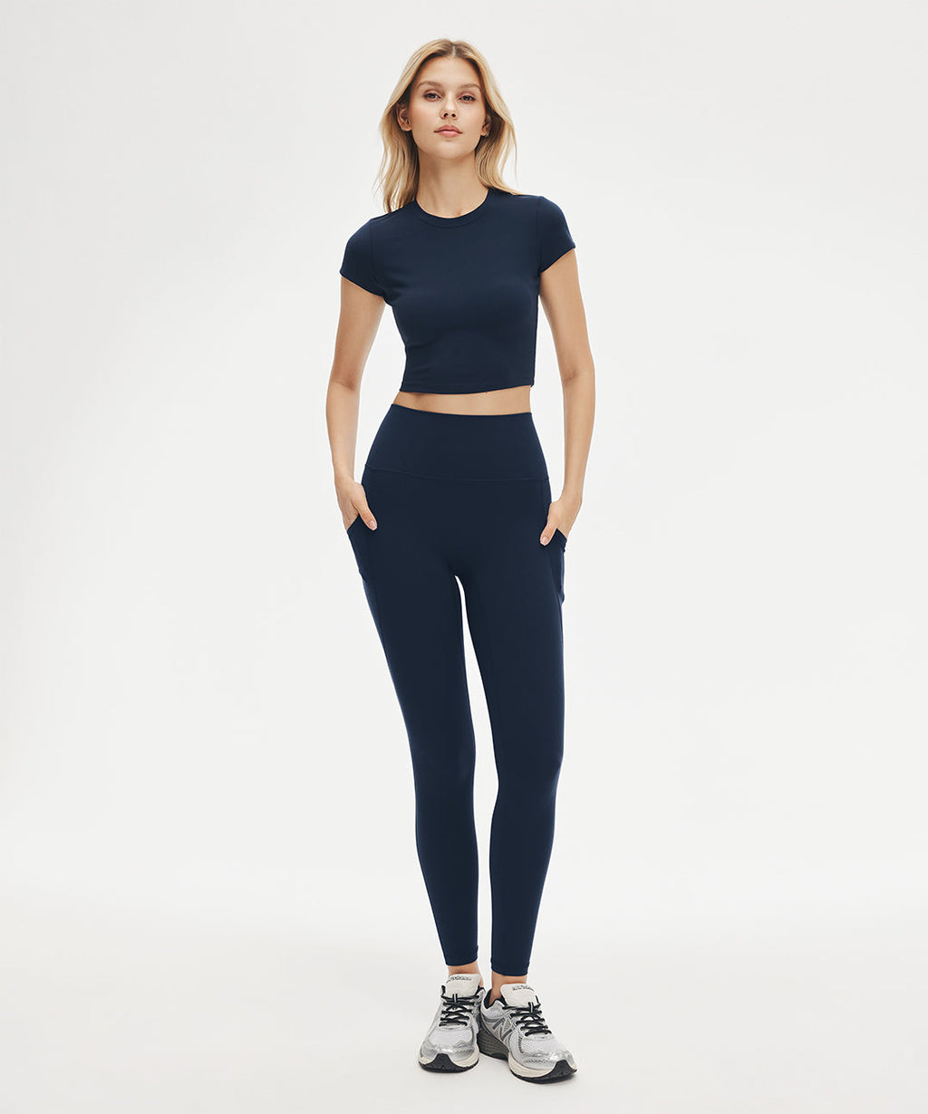 Longjaw™ No Front Seam Legging with Pockets 25''