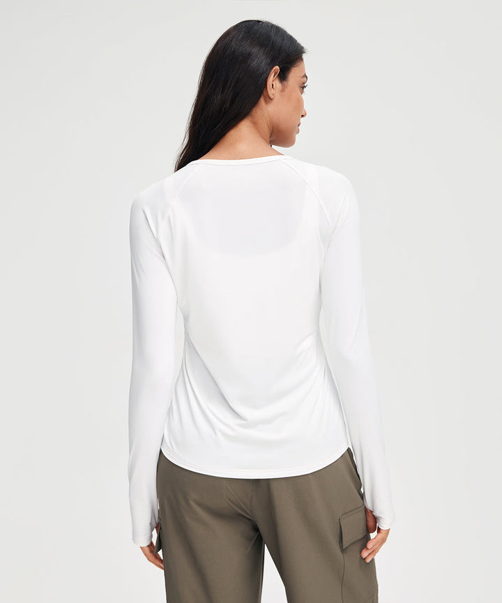 UV Protection Ruched Long Sleeve