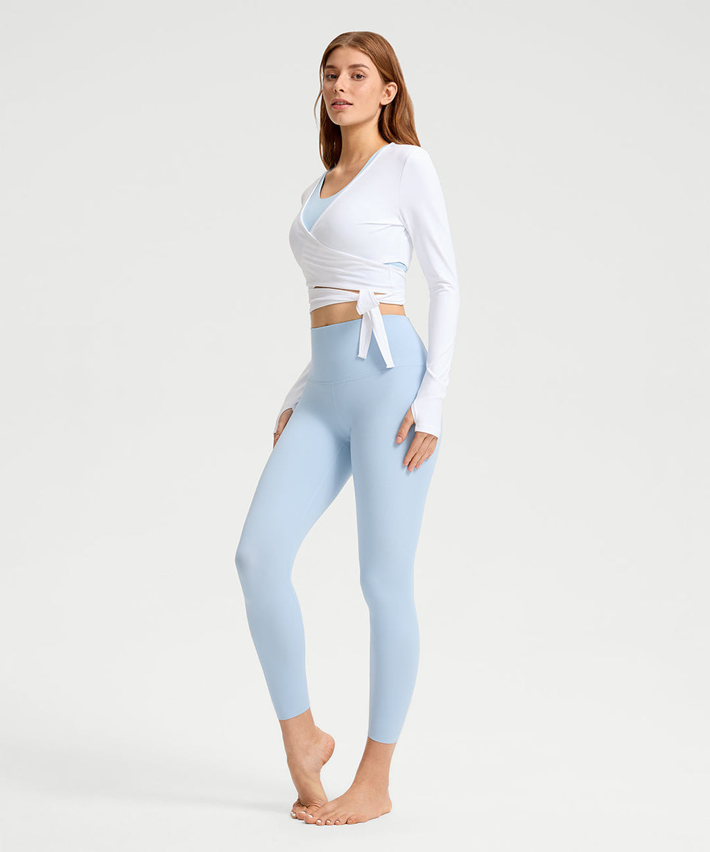 Cross-Tie Long Sleeve Top